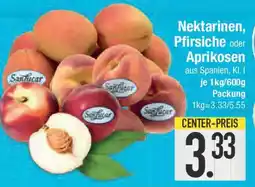 E-Center Nektarinen, Pfirsiche oder Aprikosen Angebot