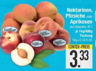 E-Center Nektarinen, Pfirsiche oder Aprikosen Angebot