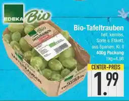 E-Center Bio-Tafeltrauben Angebot
