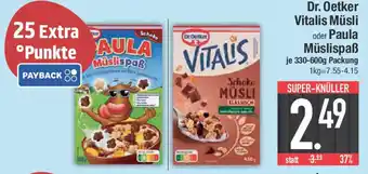 E-Center Dr. Oetker Vitalis Müsli oder Paula Müslispaẞ Angebot