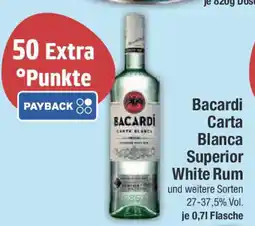 E-Center Bacardi Carta Blanca Superior White Rum Angebot