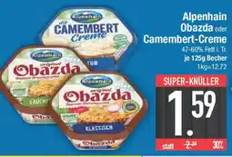 E-Center Alpenhain Obazda oder Camembert-Creme Angebot
