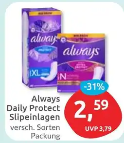 Budni Always Daily Protect Slipeinlagen Angebot