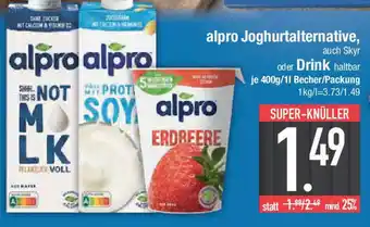 E-Center alpro Joghurtalternative, auch Skyr oder Drink haltbar Angebot