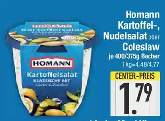 E-Center Homann Kartoffel-, Nudelsalat oder Coleslaw Angebot
