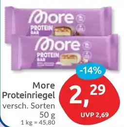 Budni More Proteinriegel Angebot