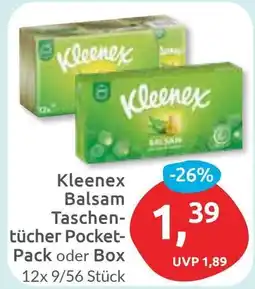 Budni Kleenex Balsam Taschentücher Pocket- Pack oder Box Angebot