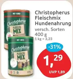 Budni Christopherus Fleischmix Hundenahrung Angebot