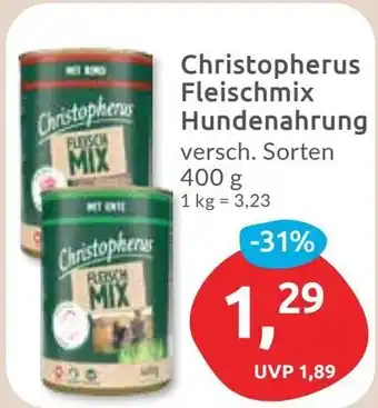 Budni Christopherus Fleischmix Hundenahrung Angebot