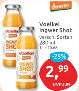 Budni demeter Voelkel Ingwer Shot Angebot