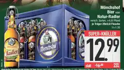 E-Center Mönchshof Bier oder Natur-Radler Angebot