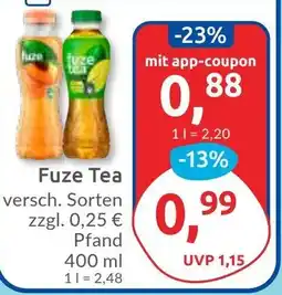 Budni Fuze Tea Angebot