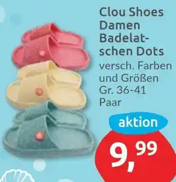Budni Clou Shoes Damen Badelatschen Dots Angebot