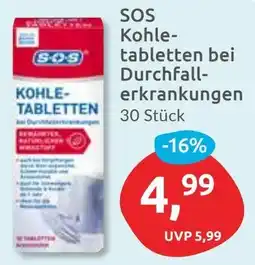 Budni SOS Kohletabletten bei Durchfallerkrankungen Angebot