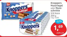 Budni Knoppers Nussriegel oder Nuss- schnitte Angebot