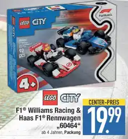 E-Center LEGO CITY F1 Williams Racing & Haas Rennwagen,,60464 Angebot