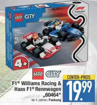 E-Center LEGO CITY F1 Williams Racing & Haas Rennwagen,,60464 Angebot