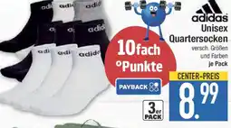 E-Center adidas Unisex Quartersocken Angebot