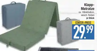 E-Center Klapp- Matratze Angebot