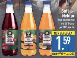 E-Center Saft oder Nektar Angebot