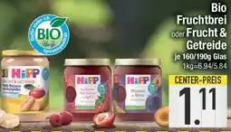 E-Center Bio Fruchtbrei oder Frucht & Getreide Angebot