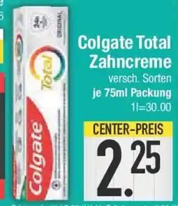 E-Center Colgate Total Zahncreme Angebot