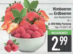 E-Center Himbeeren oder Erdbeeren Angebot