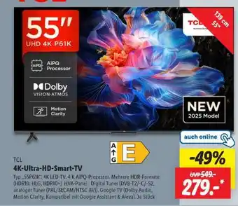 Lidl TCL 4K-Ultra-HD-Smart-TV Angebot