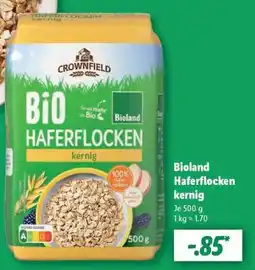 Lidl Bioland Haferflocken kernig Angebot