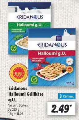 Lidl Eridanous Halloumi Grillkäse g.U Angebot