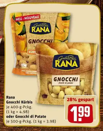 REWE Rana gnocchi kürbis oder gnocchi di patate Angebot