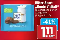 Hit Ritter Sport Bunte Vielfalt Angebot
