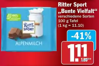 Hit Ritter Sport Bunte Vielfalt Angebot