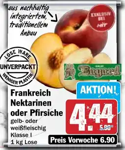 Hit Frankreich Nektarinen oder Pfirsiche Angebot