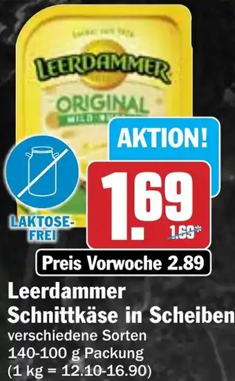 Hit Leerdammer Schnittkäse in Scheiben Angebot