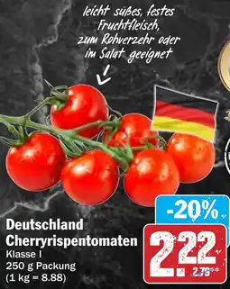 Hit Deutschland Cherryrispentomaten Angebot
