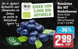 Hit Rumänien Bio HIT Heidelbeeren Angebot