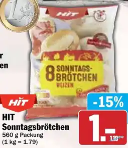 Hit HIT Sonntagsbrötchen Angebot
