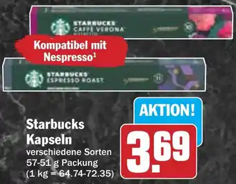 Hit Starbucks Kapseln Angebot