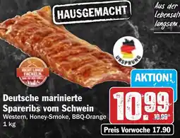 Hit Deutsche marinierte Spareribs vom Schwein Angebot