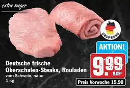 Hit Deutsche frische Oberschalen-Steaks, Rouladen Angebot