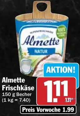Hit Almette Frischkäse Angebot