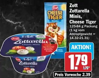 Hit Zott Zottarella Minis, Cheese Tiger Angebot