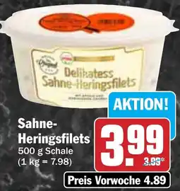 Hit Sahne Heringsfilets Angebot