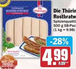 Hit Die Thüringer Rostbratwurst Angebot