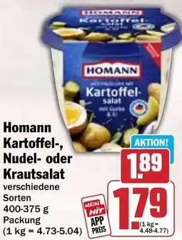 Hit Homann Kartoffel-, Nudel- oder Krautsalat Angebot