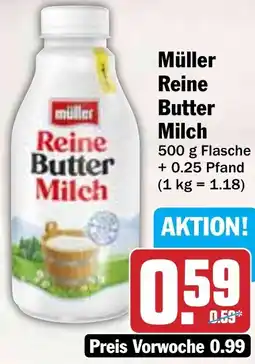 Hit Müller Reine Butter Milch Angebot