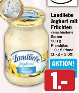 Hit Landliebe Joghurt mit Früchten Angebot