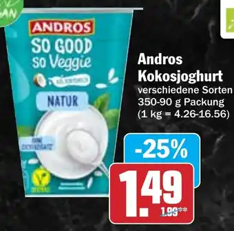Hit Andros Kokosjoghurt Angebot