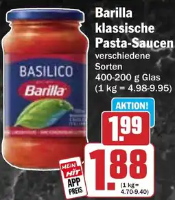 Hit Barilla klassische Pasta-Saucen Angebot